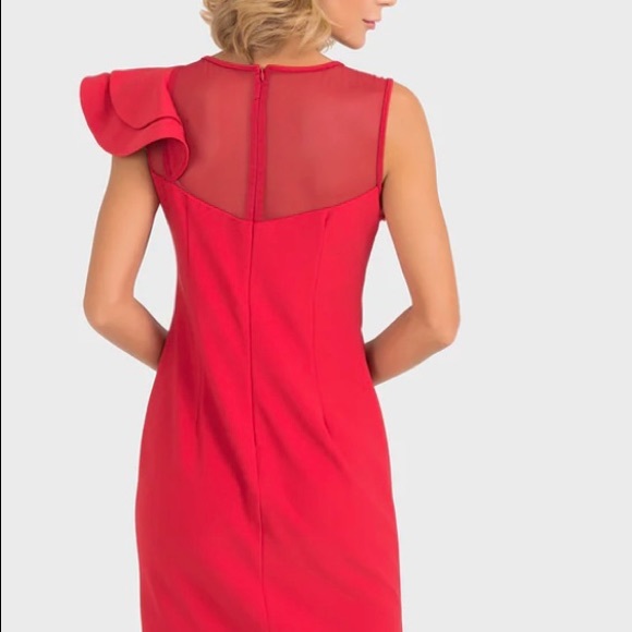 Red Joseph Ribkoff dress…..NWT - Picture 9 of 10
